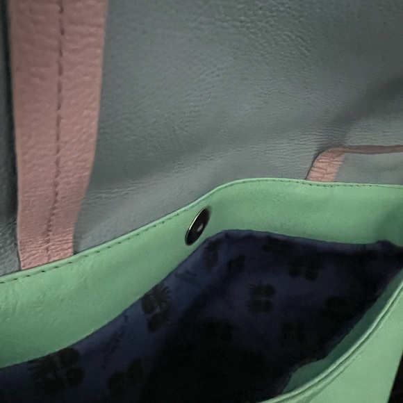 Min and Mon Reversible Messenger Bag, Small with Creature Design - Picture 4 of 7